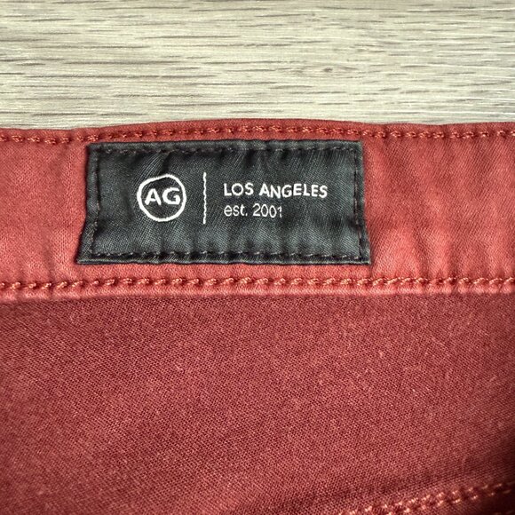 AG Adriano Goldschmeid Prima Cigarette Leg Pants Maroon Peak Size 29 - Picture 6 of 15